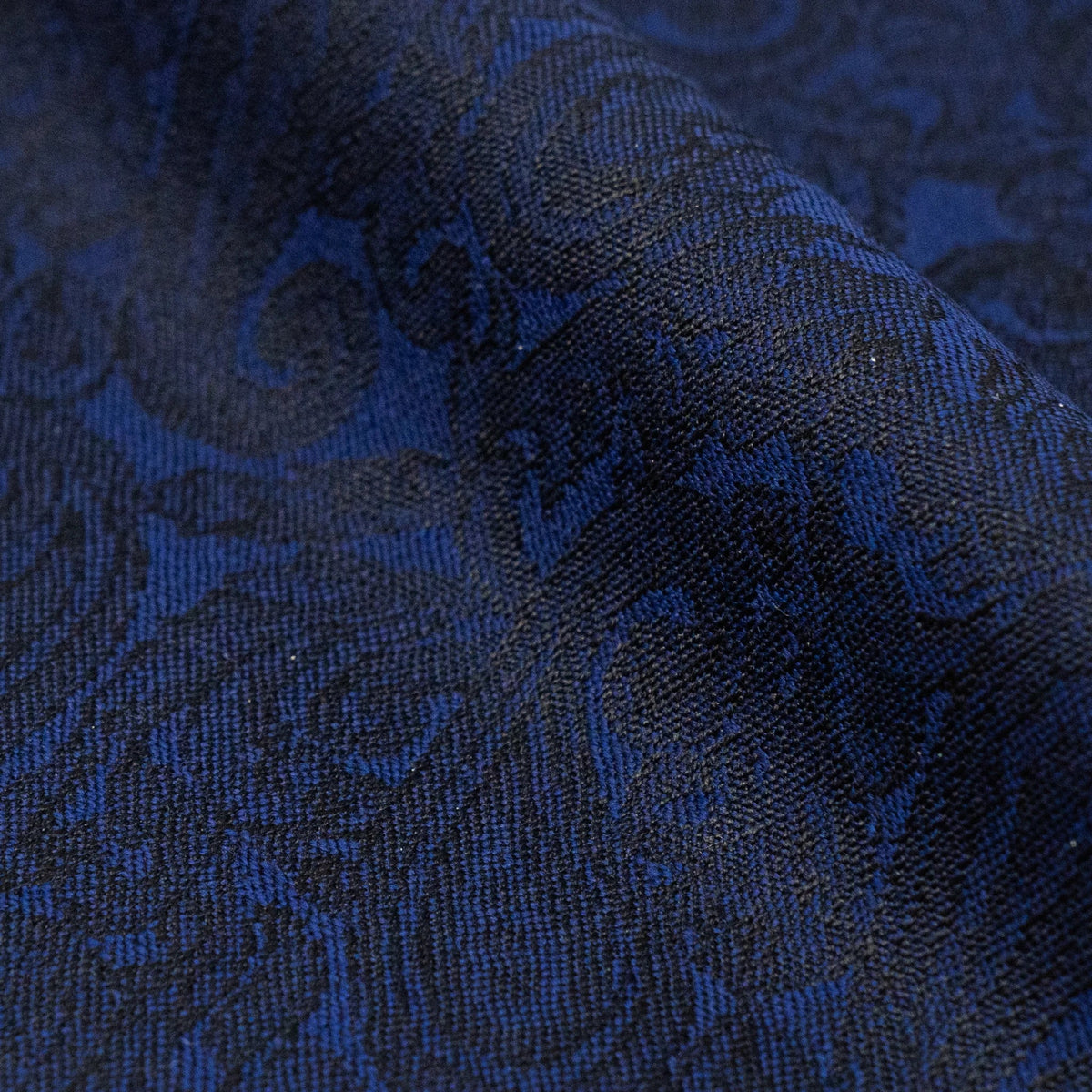 Navy Paisley