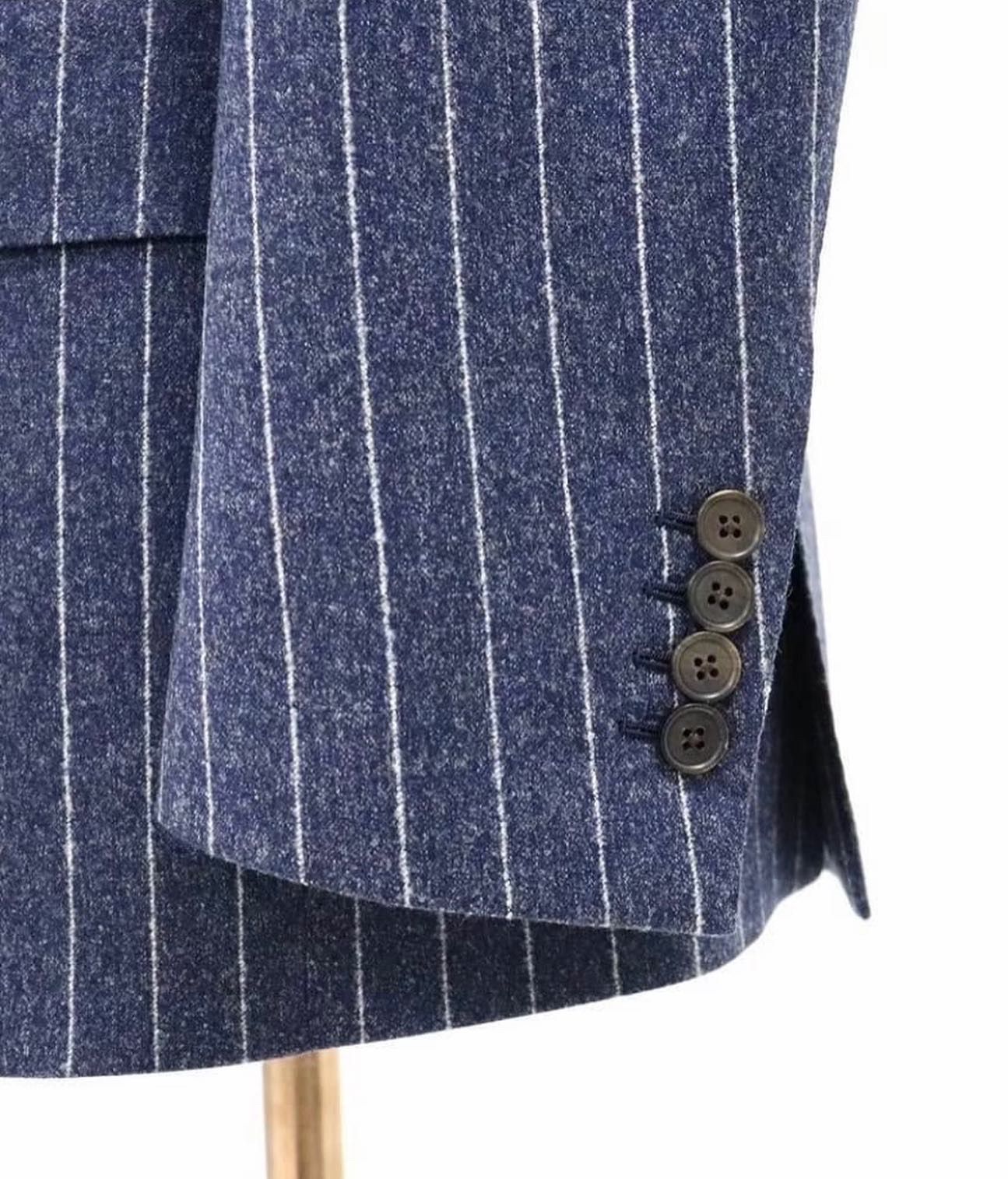 Vitale Barberis Canonico Jacketing Checked Fabric 100% Wool 